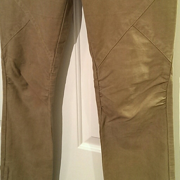 VTG 90's BCBG Max Azria Velour Zippered Flare Jean - Picture 3 of 8